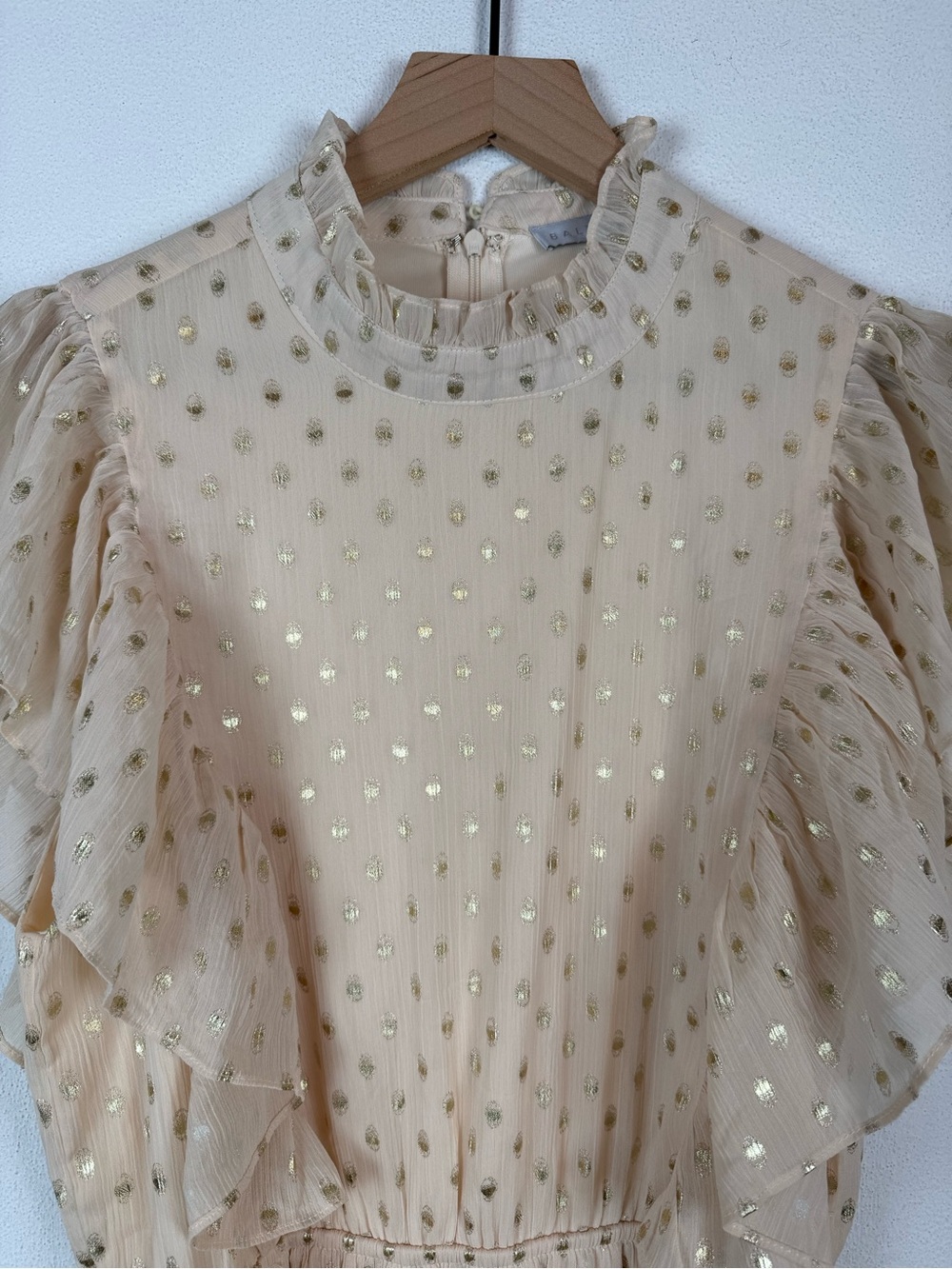 Baltic Born Jerika Midi Dress in Natural + Gold Large - Picture 3 of 9